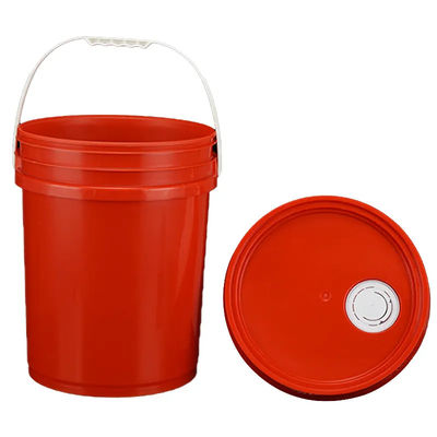 20L plastikowy wiadro farbowe z pokrywą plastikowy metalowy uchwyt i płaskie pokrycie
