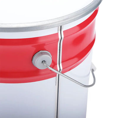 Otwarta Głowa UN Rated 24 Gauge Steel Bucket With Lever Lock Ring Lid