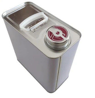 5L F Style Tin Oblong Can For Chemical Glue Storage Z zatwierdzeniem ONZ
