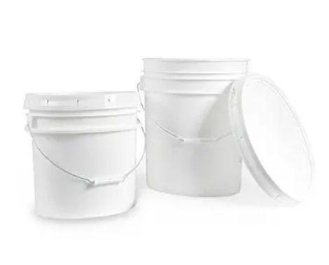 5 galonowy plastikowy wiaderek z szczelnymi pokrywkami
